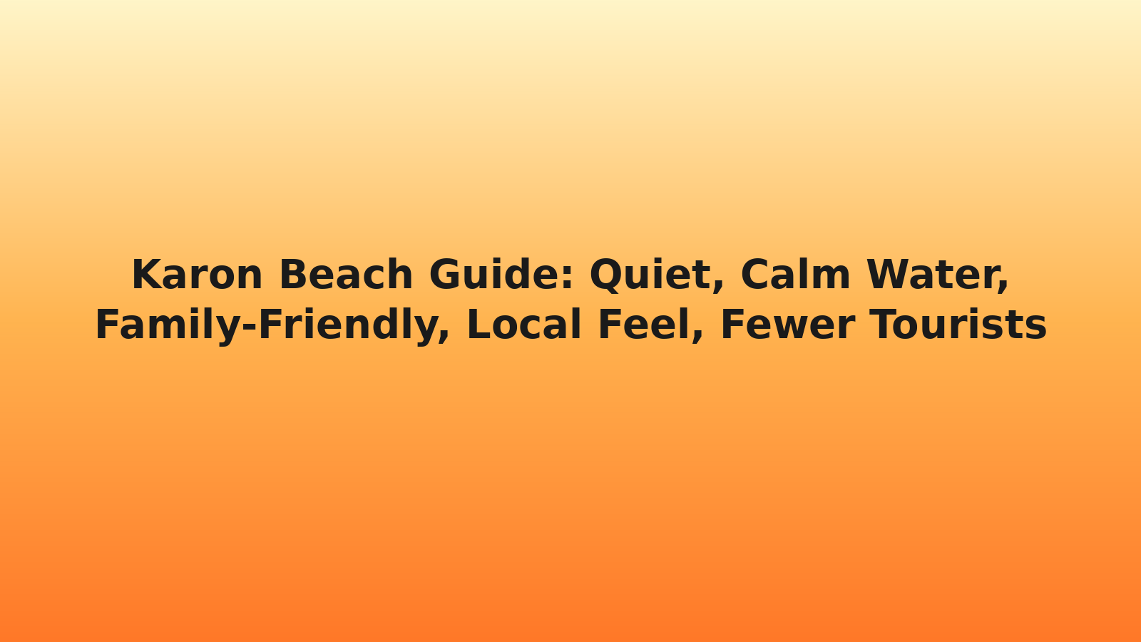 Karon Beach Guide