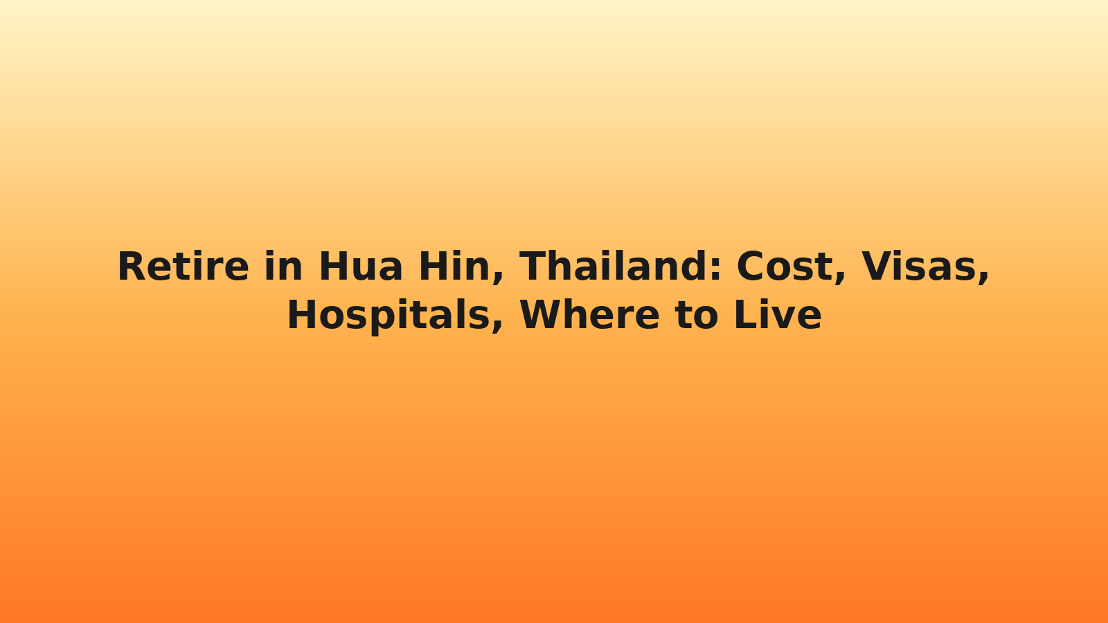 Hua Hin Beach at sunrise