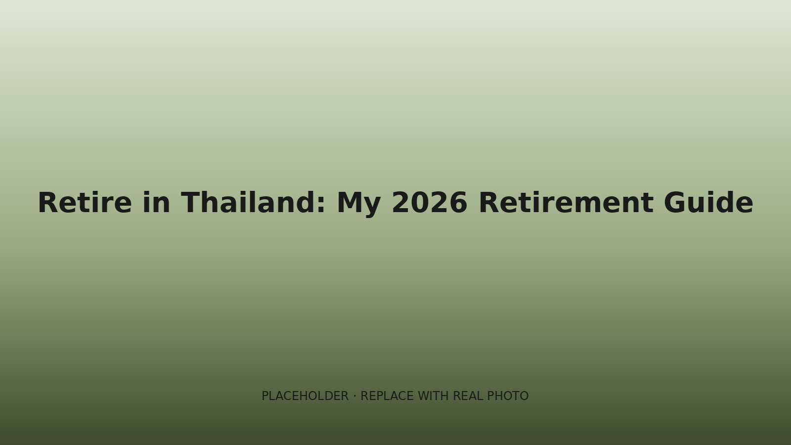 Riverside retirement living in Thailand with peaceful water views